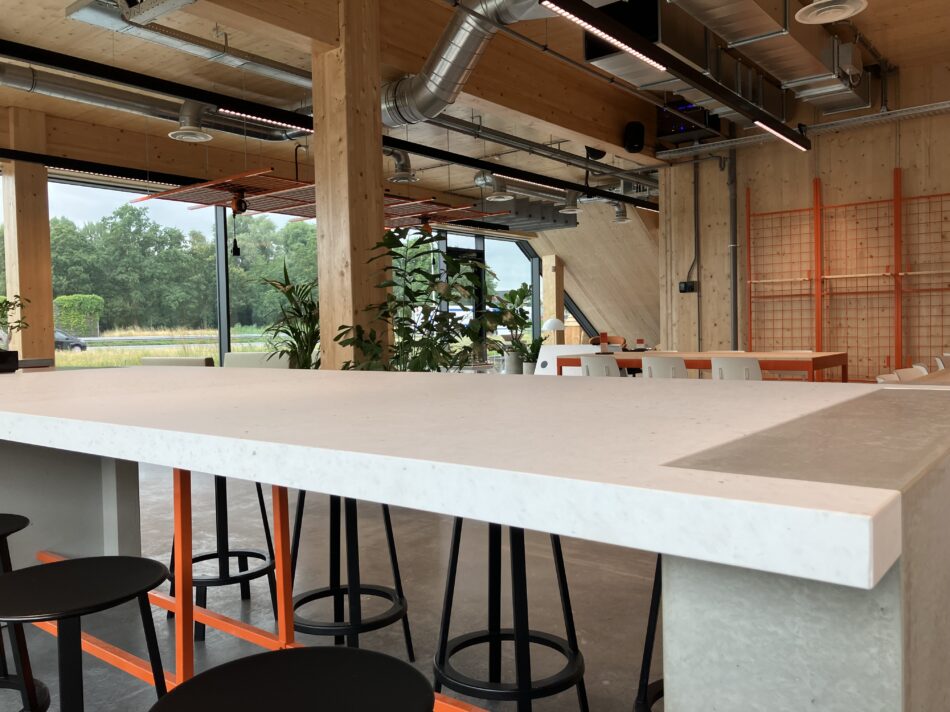 Houtlab tafelblad van plastic afval